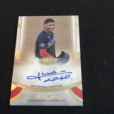 2021 Topps Tier One Juan Soto Prime Performers Auto #121/125 Nationals