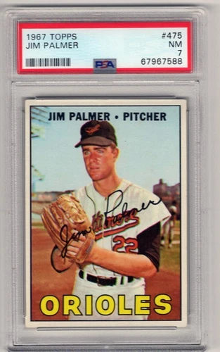 1967 Topps #475 Jim Palmer PSA 7 Near Mint Centered