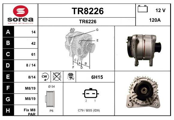 Alternateur SNRA TR8226 pour rouler serein l'hiver lors des trajets quotidiens