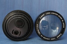 Canon Club Members  CANON LENS Desk Lighter  Magnifier,Rare 
