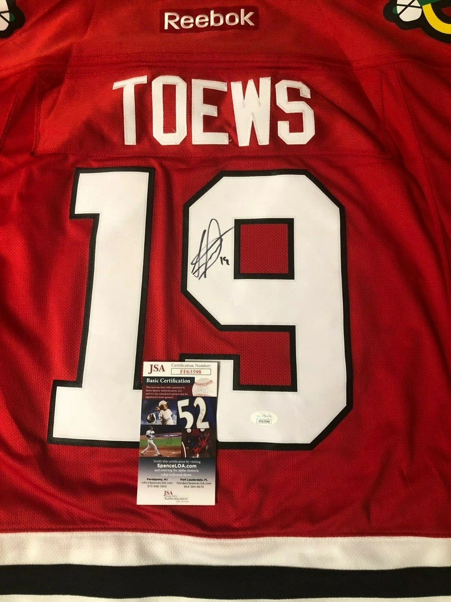Toews autographed jersey sales