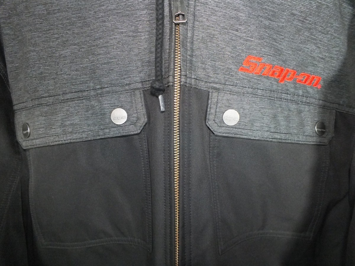 Snap-On Tools Legend Jacket Coat Black Gray Size XL American Flag