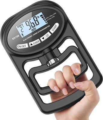 Hand Dynamometer Grip Strength Trainer - Electronic Hand Grip Strength Tester Gr