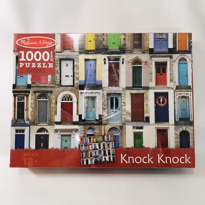 Melissa & Doug 1000 Piece Jigsaw Puzzle Knock Knock Doorways Front Doors