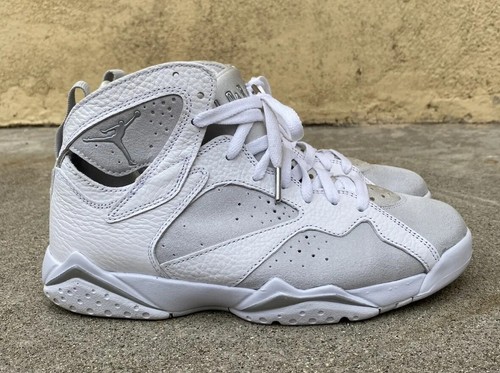 Nike Air Jordan 7 Retro Pure Money 2017 White/Silver Size 8 - Picture 4 of 9