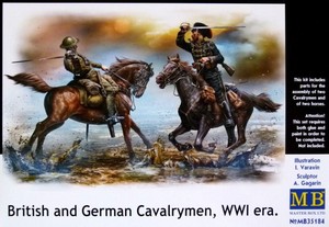 Masterbox 1:35 British And German Cavalrymen Horses And Figures WWI Model Kit | eBay