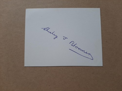 SHIRLEY BLOOMER - FRENCH DOUBLES CHAMPION 1957 - ORIGINAL AUTOGRAPH - Picture 2 of 2