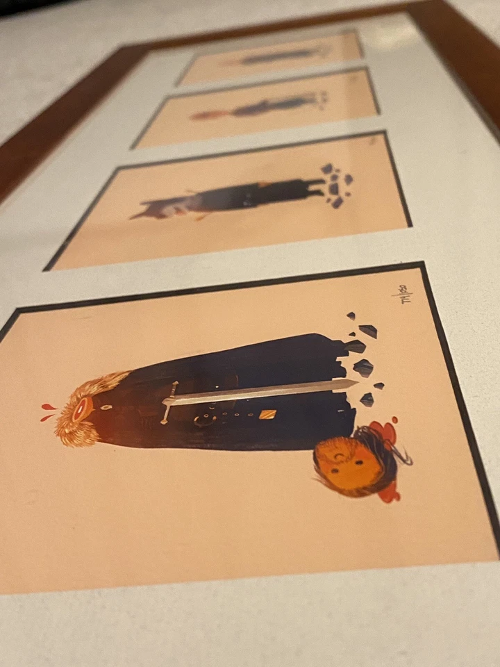 Olly Moss: Juego de Tronos Conjunto de impresiones enmarcadas | Inc Joffrey, Robb & Ned Stark Foto 2 de 4