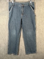 VINTAGE Faded Glory Baggy Jeans 16H Boys 31x28 Carpenter Skate Wide Grunge Y2K