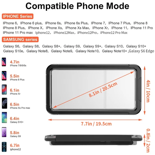 Universal Waterproof Underwater Diving Case Cover for iPhone 14 13 12 15 Pro Max - Picture 9 of 13