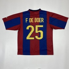 Vintage De Boer #25 Barcelona 1998 1999 Home Nike Football Shirt Soccer Jersey