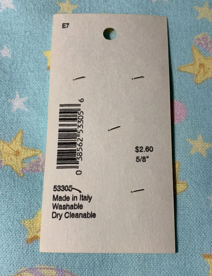 58" 2006 David Textiles Inc, Moon & Stars on Turquoise Flannel with Buttons - Image 4 of 4