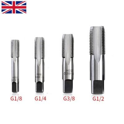 G1/8 1/4 3/8 1/2 1 HSS Taper Pipe Tap BSP Metal Screw Thread Cutting Tool NEW
