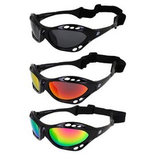 3 Pairs Birdz Seahawk Polarized Sunglasses Black w/Smoke  Red/Pink Mirror Lens