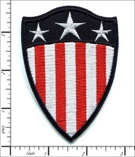 26 Pcs Embroidered Iron on patches Shield Flag 63x91mm AP024fS