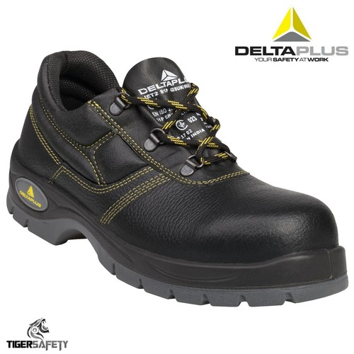 Black Leather Ladies Steel Toe Cap 