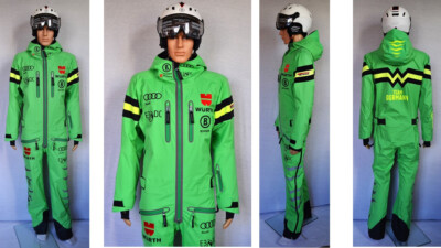 BOGNER DSV TEAM HERREN SKIANZUG SKI OVERALL 3200 € Gr 50 52 54 56