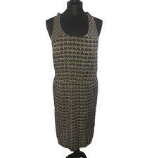 Warehouse Mix Print Twisted Racerback Midi Sun Dress in UK 12 *exc cond* y2k vtg