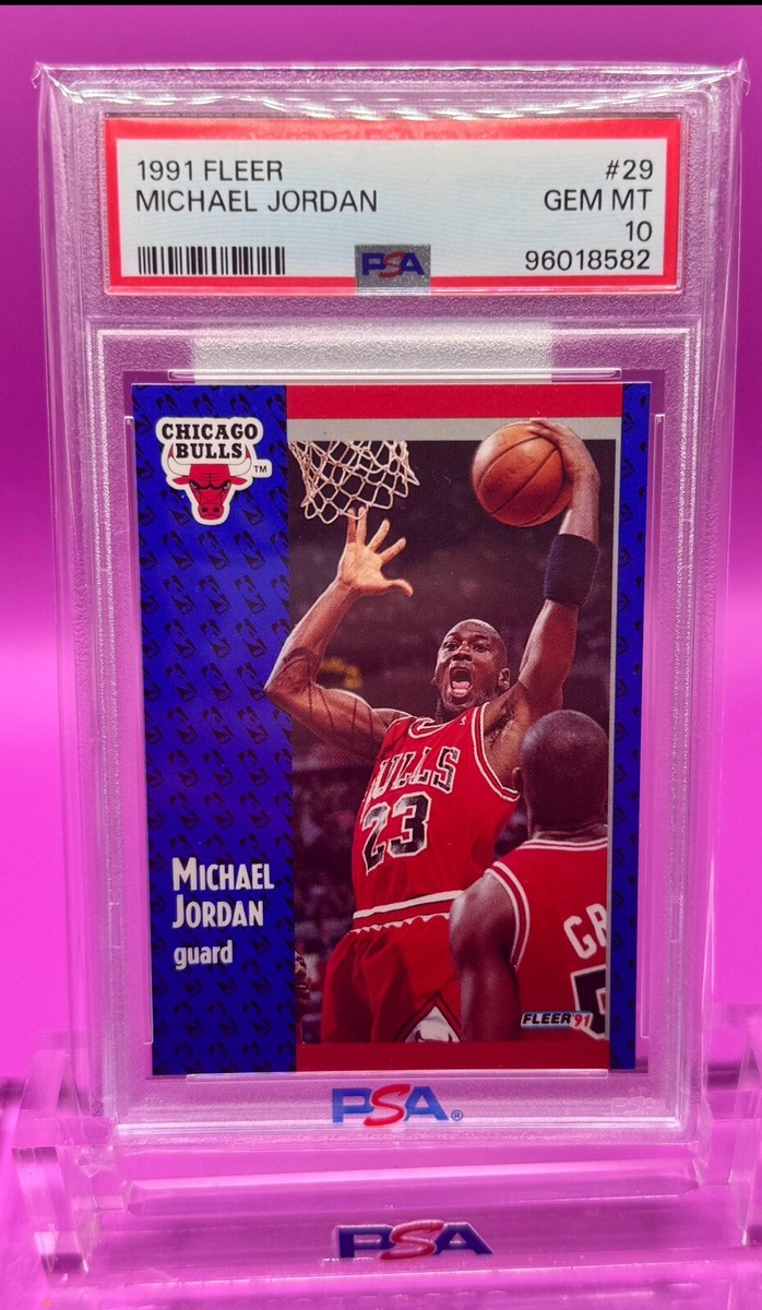 1991 Michael Jordan Fleer #29 PSA 10 Gem Mint PERFECT MJ CARD EPIC