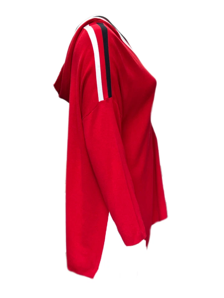 Marina Rinaldi Mujer Rojo Malva Punto Botón Frontal Cárdigan Talla L Nwot - Imagen 2 de 3