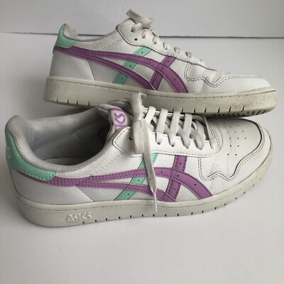 Womens Asics Japan S Athletic Shoes Sz 9 Used White Lavender Glow