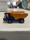 Vintage Lesney Matchbox 1975 Superfast #23 Atlas Dump Truck Blue/Orange -England