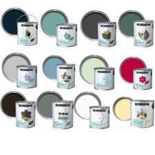 Ronseal Outdoor Garden Paint - For Exterior Wood Metal Stone Brick - All Colours
