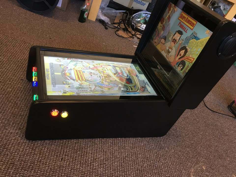 Themed 27" Deluxe Virtual Pinball Machine + Legs + Shooter Options