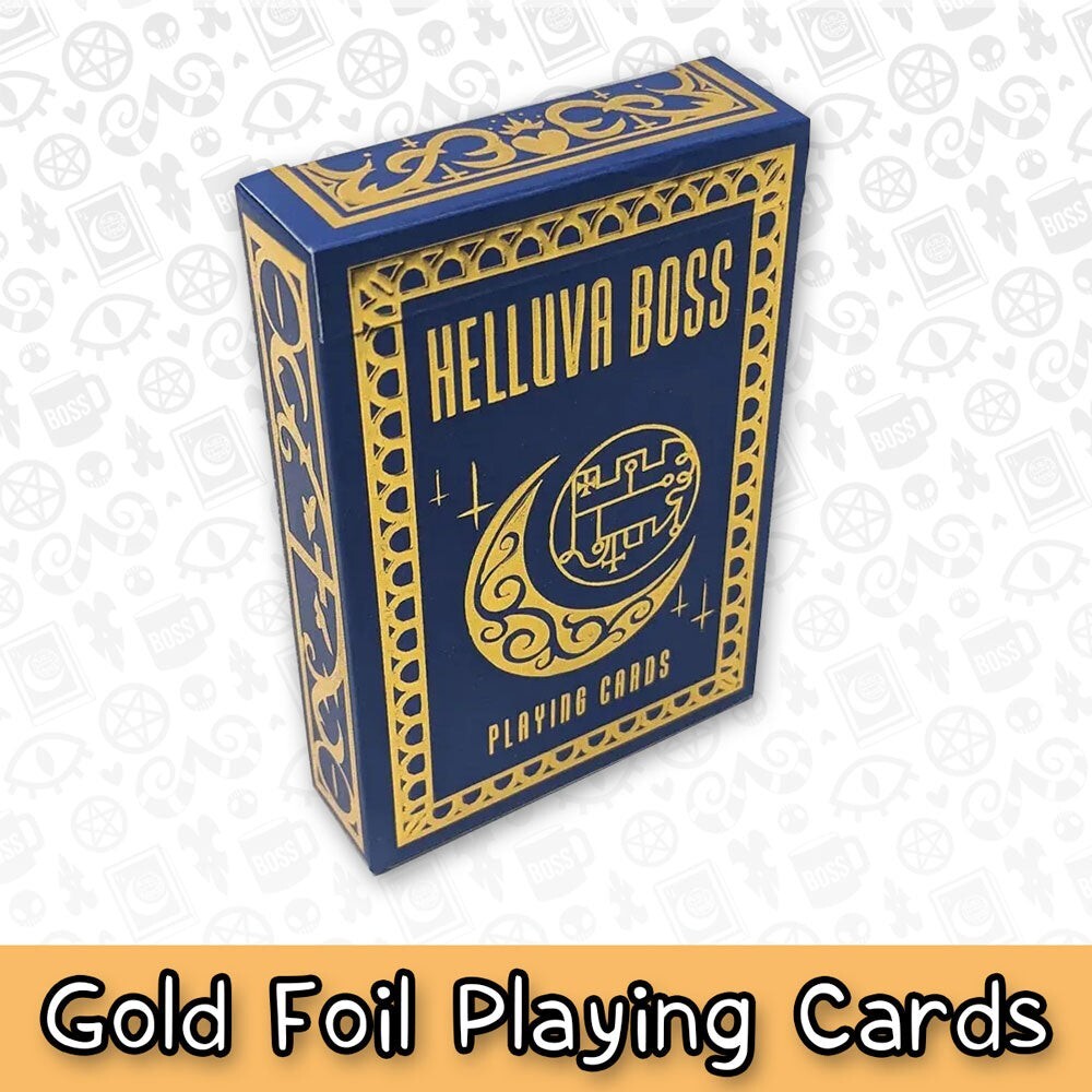 Helluva Boss Gold Foil Playing Cards (Version 2 Please Read