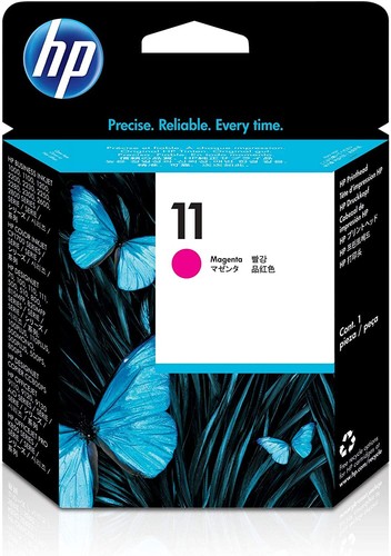 HP 11 ORIGINAL KOPF SCHWARZ MAGENTA CYAN GELB C4810A C4812A C4811A C4813A - Bild 8 von 16