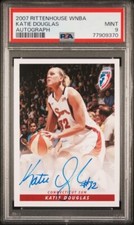 2007 Rittenhouse WNBA Autograph Katie Douglas PSA 9 Purdue Boilermakers