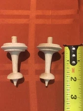 Railroad  Cuckoo Clock Solid Wood Finial 2 5/8”( Set Of 2)