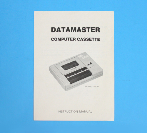 Datamaster Computer Cassette 5500 Instruction Manual