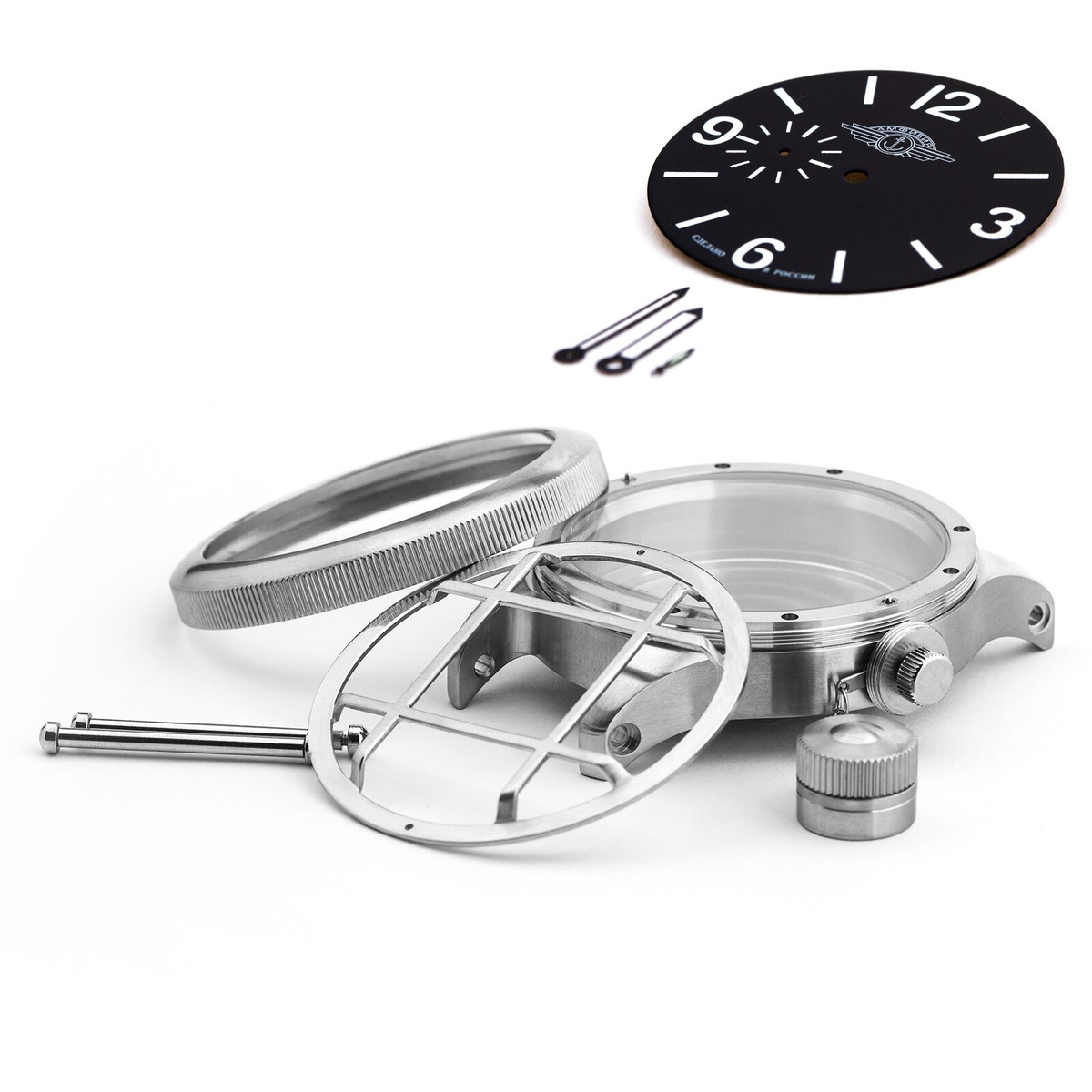 MOLNIJA 3602 3603 Uhr Gehäuse Taucheruhr XXL Edelstahl Zifferblatt 
