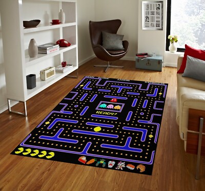 Gamer rug, fun rug, game room rug, arcade rug, video game rug | eBay