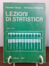 GIRONE, SALVEMINI - LEZIONI DI STATISTICA VOLUME 1 [ CACUCCI, 1983 ]
