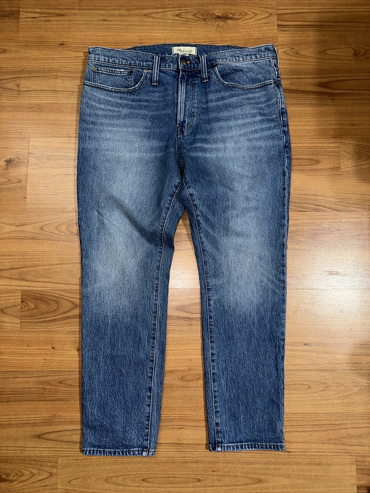 Madewell Men’s Athletic Slim Jeans Size 38x30 True (38x29) Blue Denim