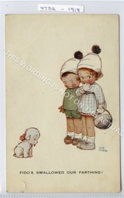 (KLj2189-556) Fido's Swallowed Our Farthing!, unbenutzt Mabel Lucie Attwell