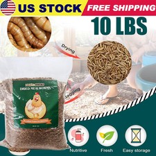 10LB Dried Mealworms for Chickens 100 Natural Non-GMO Treats for Chickens Ducks