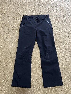 MOUNTAIN FORCE KTC RIDER SWISS ENG. SKI Snow Black PANTS Women's Sz 38 M