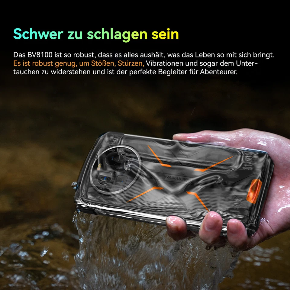 Blackview BV8100 Outdoor Handy 24GB+256GB 6,5" Android 14 Smartphone 8800mAh NFC - Bild 4 von 4