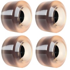 Longboard Wheels 65mm Smooth Clear Pink USA Made 80A