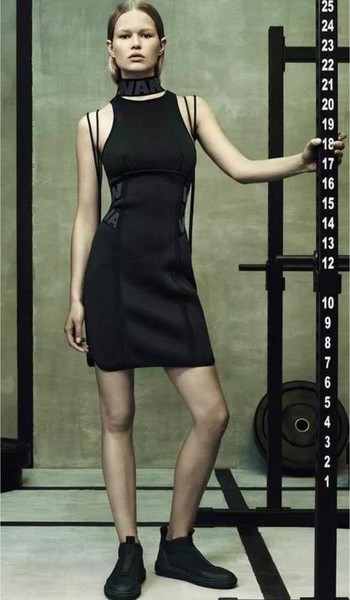Women Alexander Wang Dress Black Neoprene XS