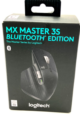 Logitech MX Master 3S Wireless Bluetooth Mouse 8K DPI Quiet Clicks Black