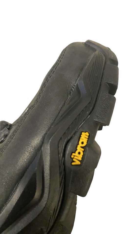 Botas de motocicleta Harley Davidson Vibram de cuero negras con cordones para hombre talla 9 Foto 3 de 4