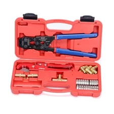 Ratchet Cinch Tool with Removing Function Crimp-Cut-Clamp-Fitting Kit (Boxed)