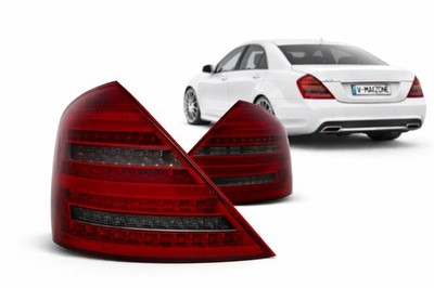 Rear Light LED for Mercedes S Class W221 2005 2006 2007-2009 VT330 Red Black