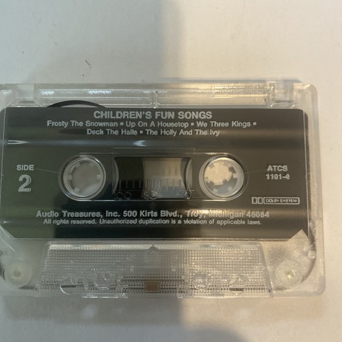 Children’s Cassette Tape Holiday Fun Songs By Holiday Treasures - Picture 6 of 6