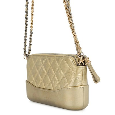 Chanel Kette Schultertasche Gabrielle de Coco Mark Lammleder A94505 Damen