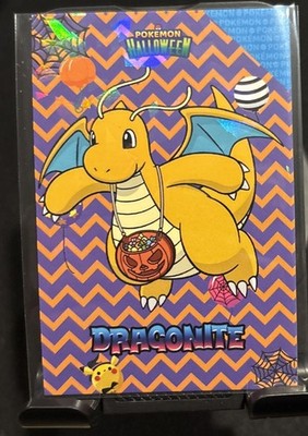 Rare Pokemon Halloween Full Art Dragonite Card Database Low Pop Card   